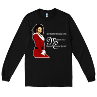 Black All I Want for Christmas Is You Long Sleeve Tee - artisFamous