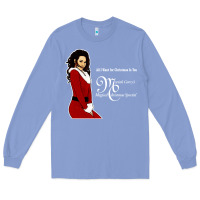 Colony Blue All I Want for Christmas Is You Long Sleeve Tee - artisFamous