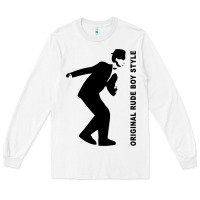 White Original Rude Boy Style Long Sleeve Tee - artisFamous