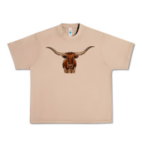 Burro texas longhorn illustration Urban Heavy Tee - CowhideDigitalArt