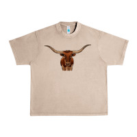 French Oak texas longhorn illustration Urban Heavy Tee - CowhideDigitalArt