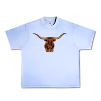 Grape Ice texas longhorn illustration Urban Heavy Tee - CowhideDigitalArt