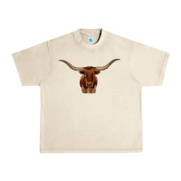 Sandshell texas longhorn illustration Urban Heavy Tee - CowhideDigitalArt