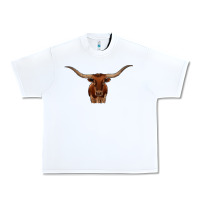 White texas longhorn illustration Urban Heavy Tee - CowhideDigitalArt