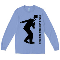 Colony Blue Original Rude Boy Style Long Sleeve Tee - artisFamous