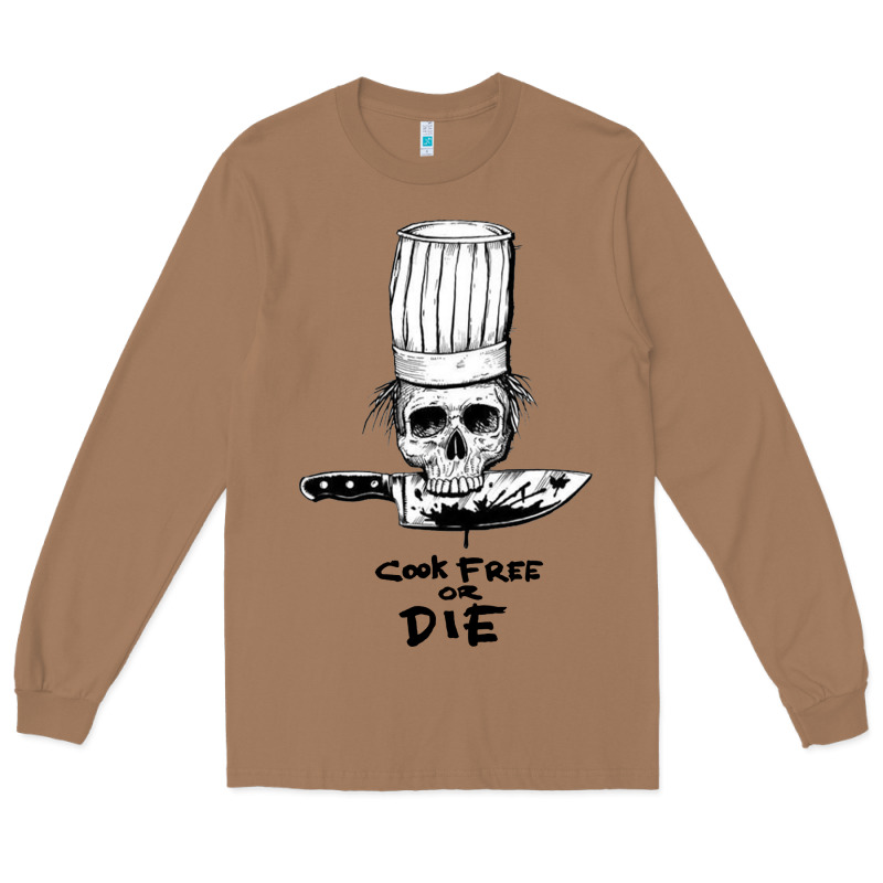 Bourdain Cook Free Or Die Long Sleeve Tee by artisFamous | Teevron