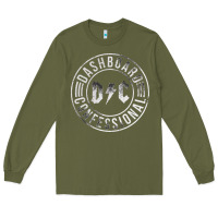 Army Green DASHBOARD CONFESSIONAL Long Sleeve Tee - artisFamous