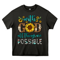 Asphalt with god all things are possible Heavy Core Tee - OliviaCreatesArt