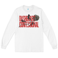 White DASHBOARD CONFESSIONAL Long Sleeve Tee - artisFamous