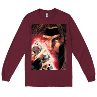 Burgundy gambit Long Sleeve Tee - artisFamous