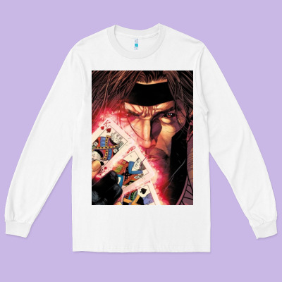 Gambit Long Sleeve Tee Designed By Artisfamous