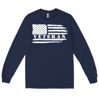 Navy american veteran, patriotic american tee, army style sweatshirt Long Sleeve Tee - artisFamous