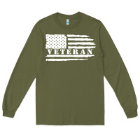 Army Green american veteran, patriotic american tee, army style sweatshirt Long Sleeve Tee - artisFamous