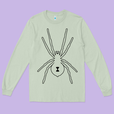 Black Widow Long Sleeve Tee Designed By Artisfamous