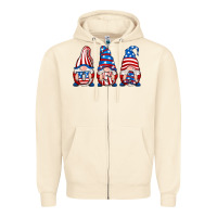 Sandshell usa fourth of july gnomes Zipper Hoodie - RanaPortraitStore