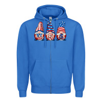 True Royal usa fourth of july gnomes Zipper Hoodie - RanaPortraitStore