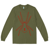 Army Green black widow Long Sleeve Tee - artisFamous
