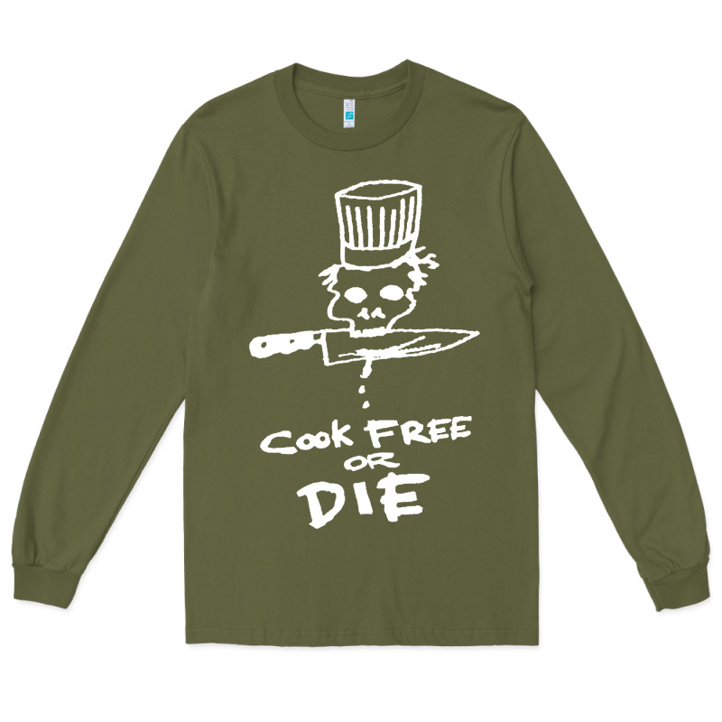 Bourdain Cook Free Or Die Long Sleeve Tee by artisFamous | Teevron