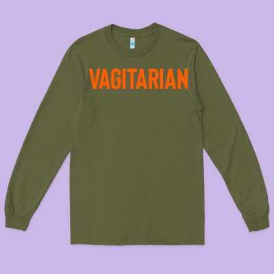 Vagitarian Long Sleeve Tee Designed By Artisfamous