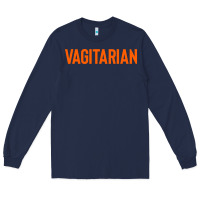 Navy vagitarian Long Sleeve Tee - artisFamous