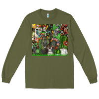 Army Green easter Long Sleeve Tee - CowhideDigitalArt