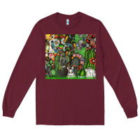 Burgundy easter Long Sleeve Tee - CowhideDigitalArt