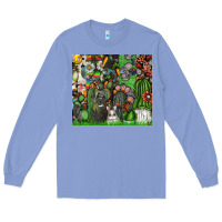 Colony Blue easter Long Sleeve Tee - CowhideDigitalArt