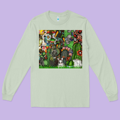Easter Long Sleeve Tee Designed By Cowhidedigitalart