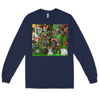 Navy easter Long Sleeve Tee - CowhideDigitalArt