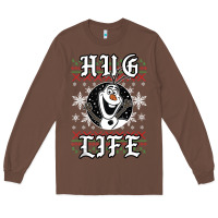 Fro.zen O.l.a.f Hug Life Ugly Christmas Sweater Style Shirt Long Sleeve Tee | Teevron