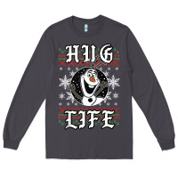 Smoke fro.zen o.l.a.f hug life ugly christmas sweater style shirt Long Sleeve Tee - artisFamous