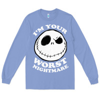Colony Blue j.a.c.k  skel.ling.ton  worst nightmare t shirt Long Sleeve Tee - artisFamous