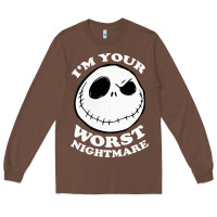 Chestnut j.a.c.k  skel.ling.ton  worst nightmare t shirt Long Sleeve Tee - artisFamous