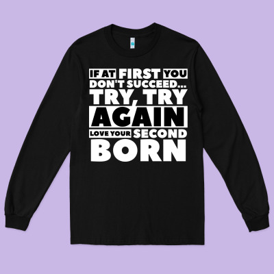 Second Born Gifts Long Sleeve Tee Designed By Artisfamous