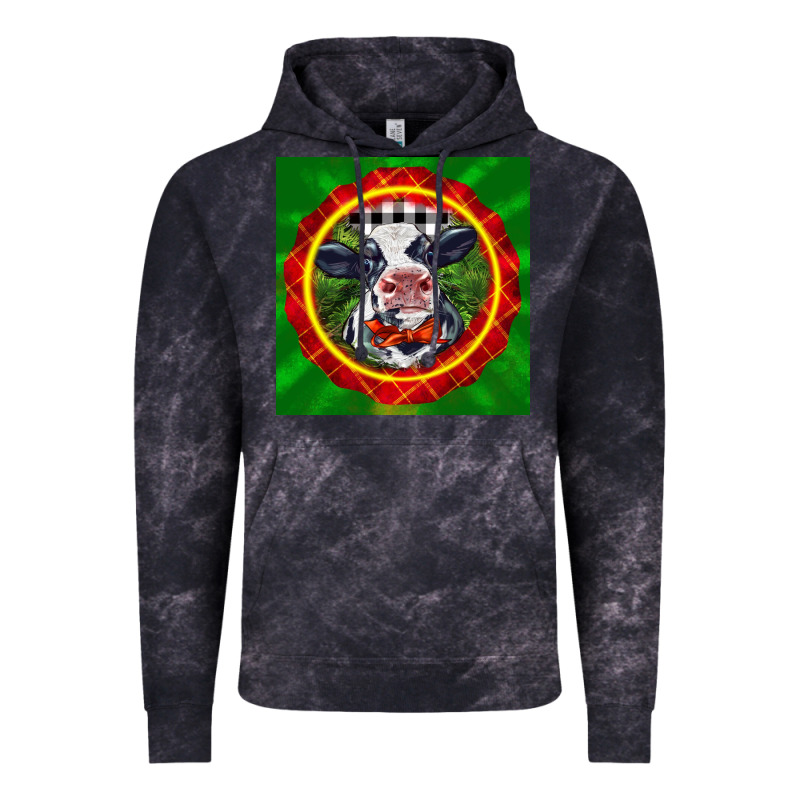 Christmas Baby Holstein Face Vintage Hoodie by LillyAllenDesigns | Teevron