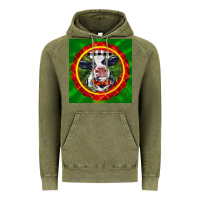 Vintage Olive christmas baby holstein face Vintage Hoodie - LillyAllenDesigns