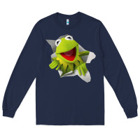 Navy kermit the frog Long Sleeve Tee - artisFamous