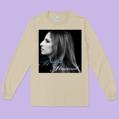 Barbra Streisand Design Long Sleeve Tee Designed By Artisfamous