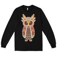 Black Native OWL Long Sleeve Tee - artisFamous