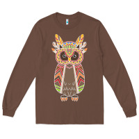 Chestnut Native OWL Long Sleeve Tee - artisFamous