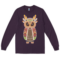 Plum Native OWL Long Sleeve Tee - artisFamous