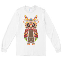 White Native OWL Long Sleeve Tee - artisFamous