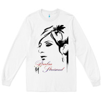 White Design barbra streisand Long Sleeve Tee - artisFamous