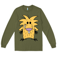Army Green norbet angry beaver Long Sleeve Tee - artisFamous