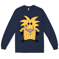 Navy norbet angry beaver Long Sleeve Tee - artisFamous