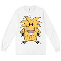 White norbet angry beaver Long Sleeve Tee - artisFamous