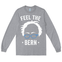 Heather Grey bernie sanders for now Long Sleeve Tee - artisFamous