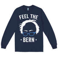 Navy bernie sanders for now Long Sleeve Tee - artisFamous