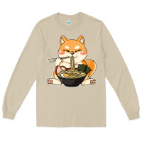 Mushroom shiba inu dog ramen Long Sleeve Tee - artisFamous