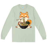 Matcha shiba inu dog ramen Long Sleeve Tee - artisFamous